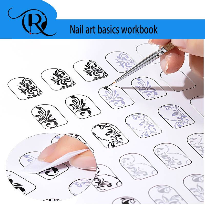 Nail Art Practice Lines Drawing Painting Template Learning - Temu